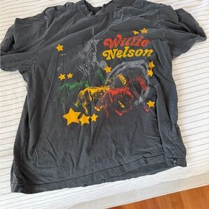 Willie Nelson Abercrombie & Fitch Gray Vintage Tee